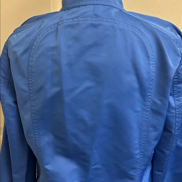 CARLISLE Blue Moto zippered jacket with pockets, Size 4, Excellent condition - Picture 9 of 14